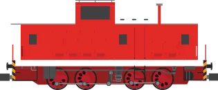 Red Tooth Caboose wagon illustration